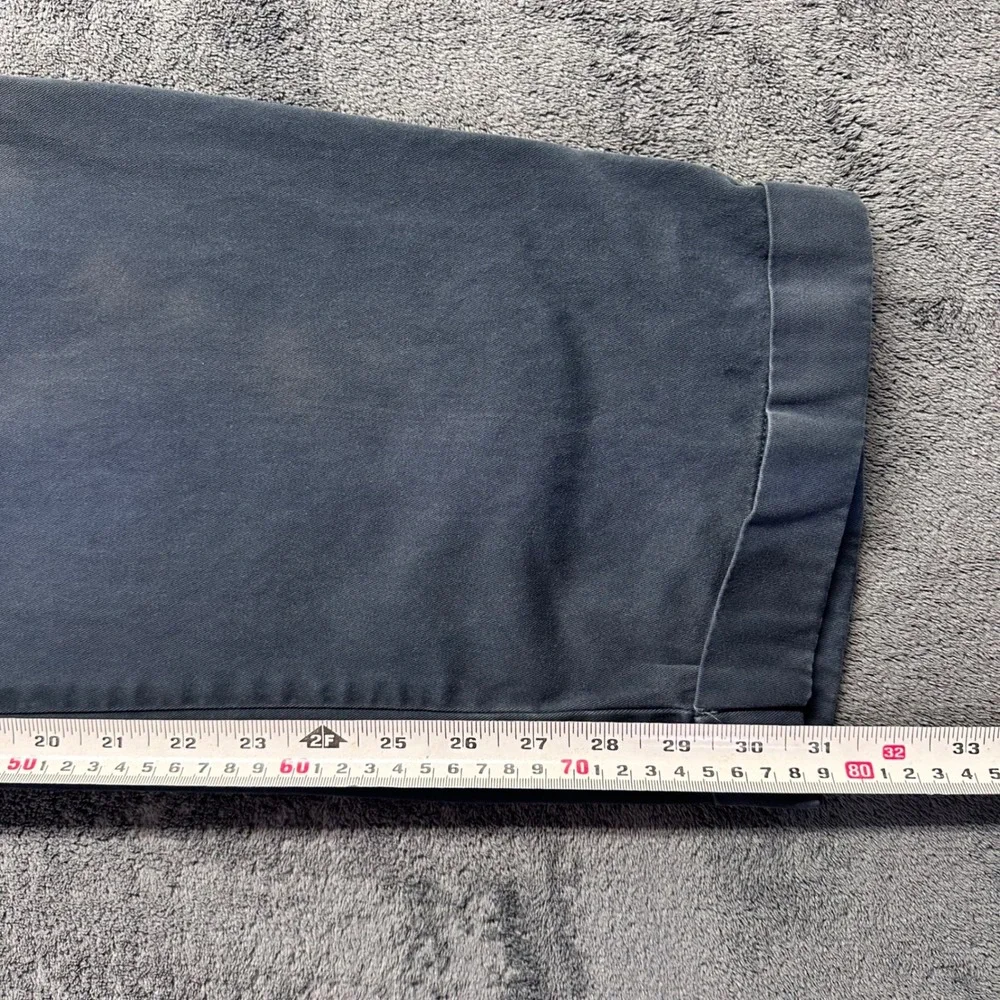 Vintage Polo Ralph Lauren Hammond Pant Men 40x32 Navy Blue Pleated Cuffed Chinos